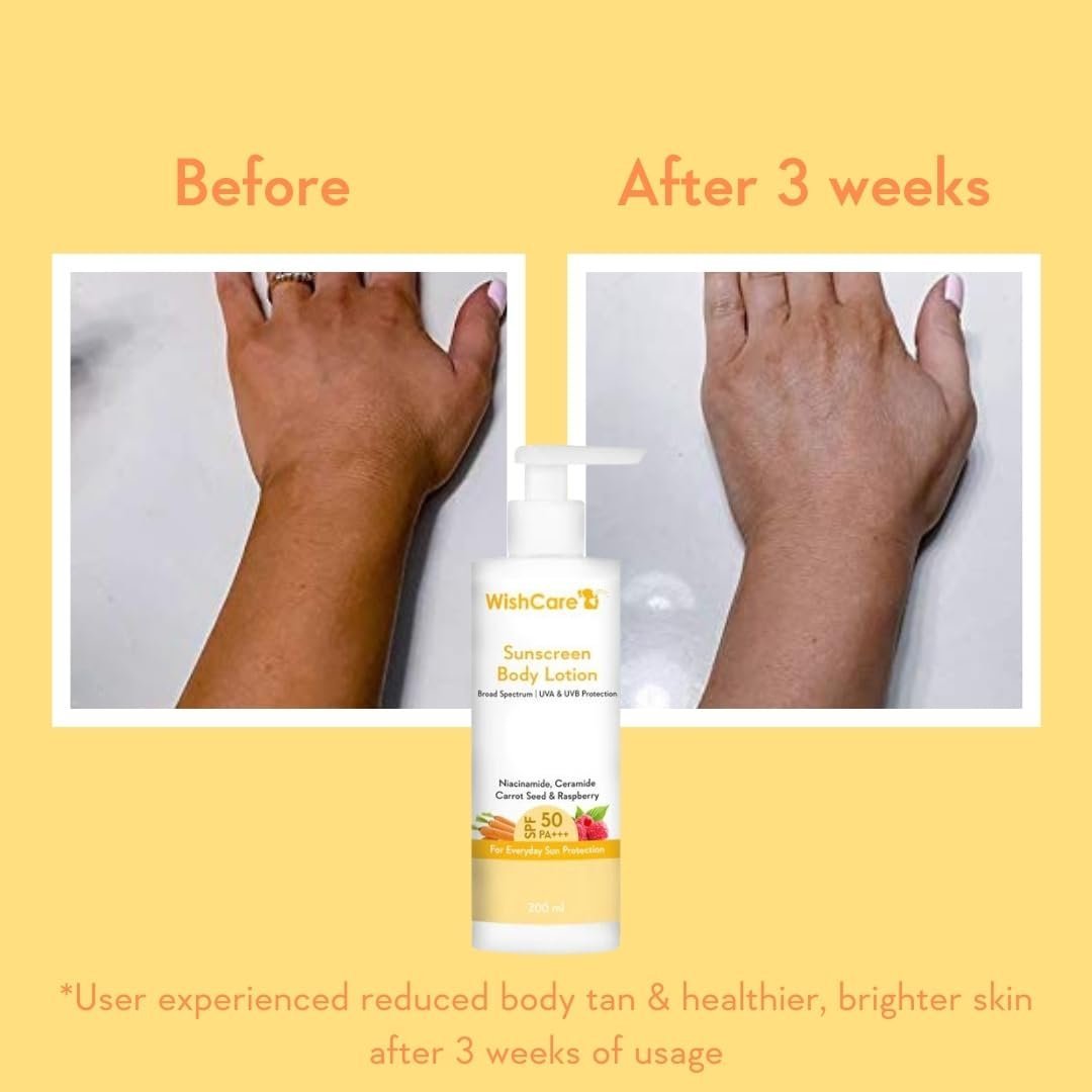 WishCare Sunscreen Body Lotion with SPF 50 PA+++ In- Vivo Tested - Image 3