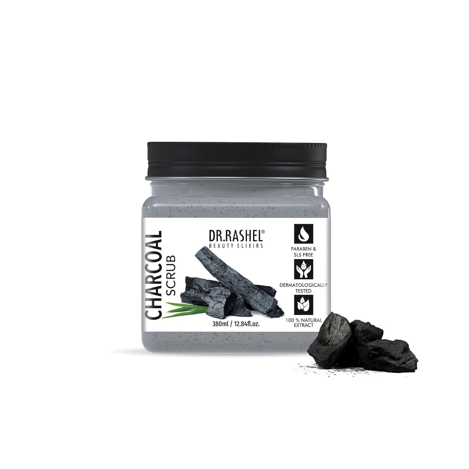 Charcoal Scrub For Face & Body (380 Ml) | All Skin