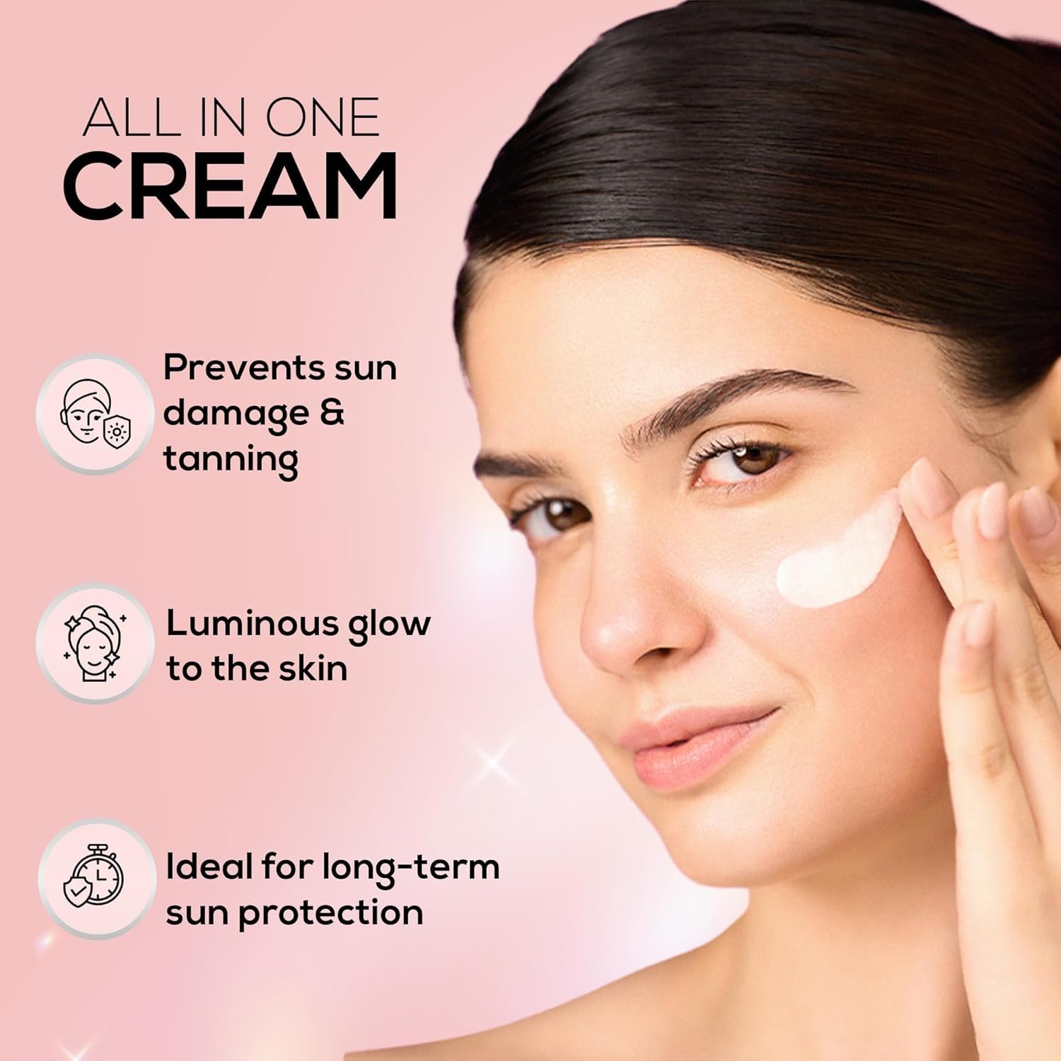RENEE Lumi Glow Highlighting Sunscreen with SPF 50 | In-Vivo Tested | With Niacinamide & Hyaluronic Acid - Image 2