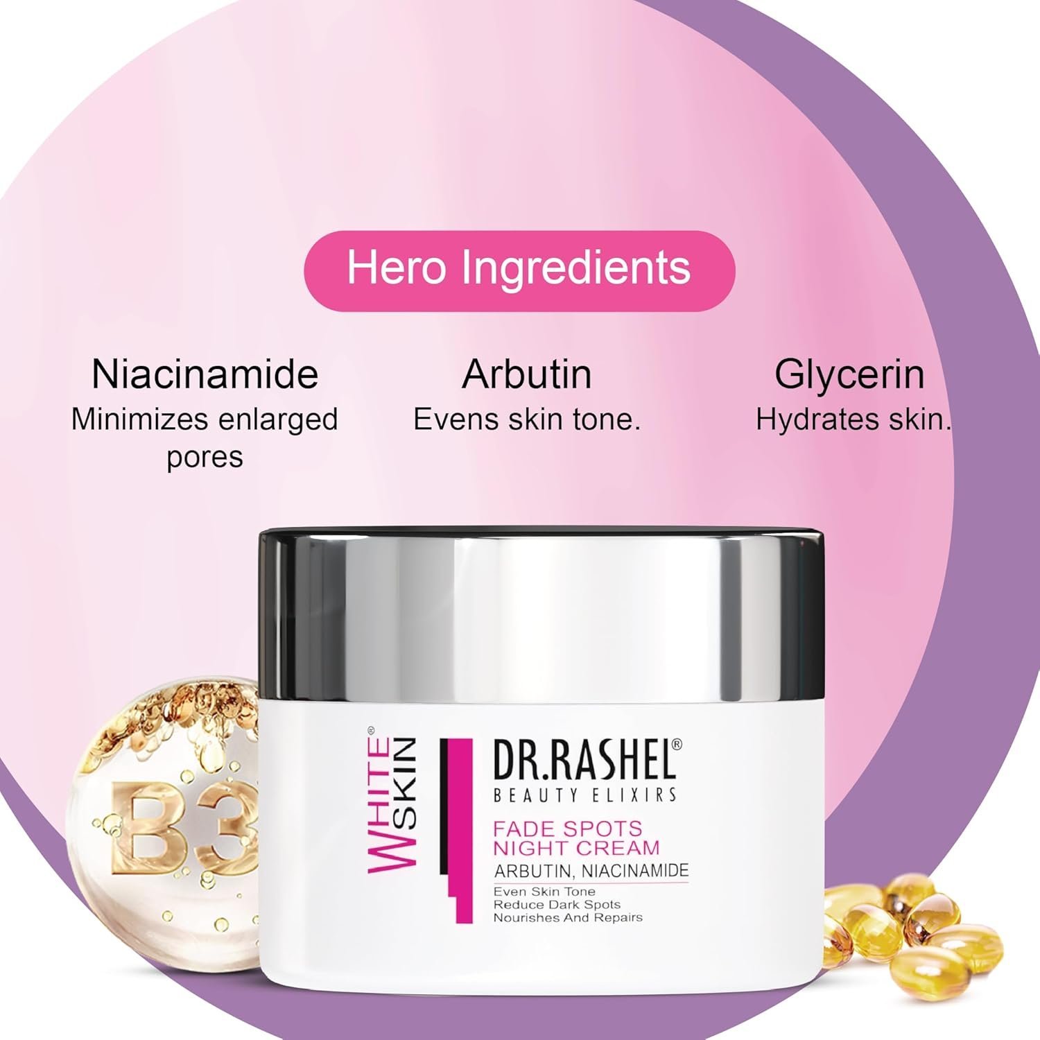 White Skin Face Night Cream For Women and Men (50 g) | All Skin Types - Image 4