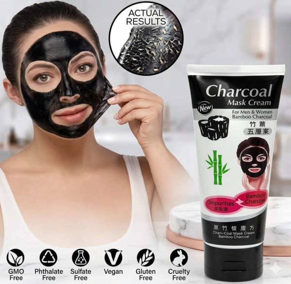 Charcoal Blackhead Mask Cream for Deep Cleansing