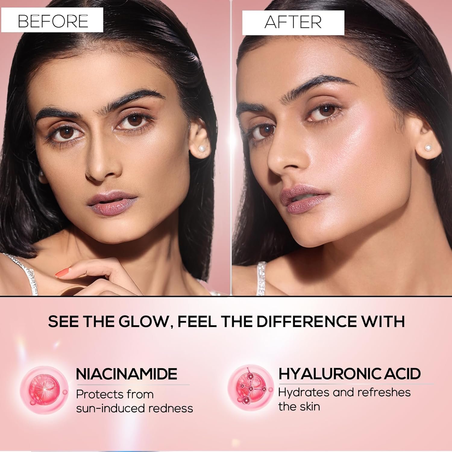 RENEE Lumi Glow Highlighting Sunscreen with SPF 50 | In-Vivo Tested | With Niacinamide & Hyaluronic Acid - Image 4