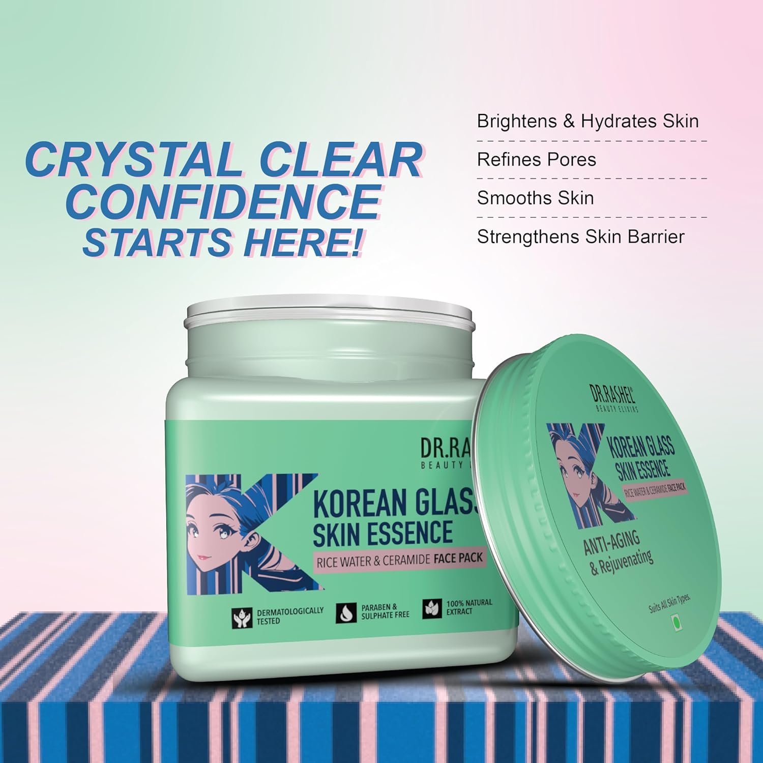 Korean Face Pack | With Natural Extracts for Glass skin| Brightening & Hydrating - Image 2